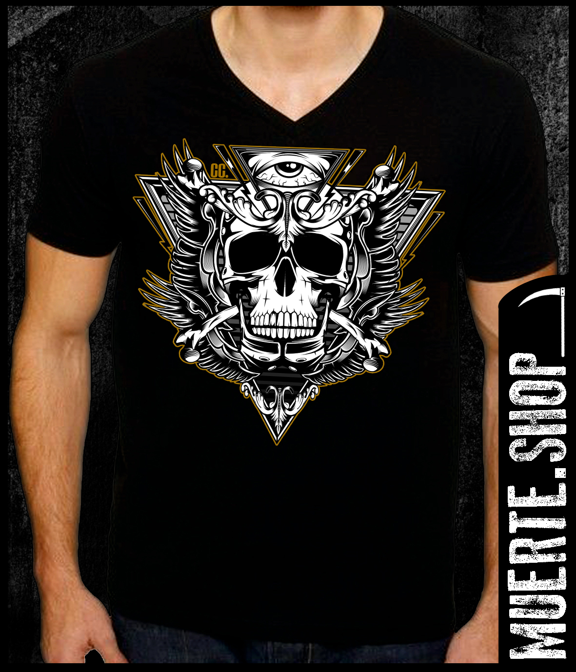 Черна тениска ILLUMINATI SKULL Черна тениска ILLUMINATI SKULL